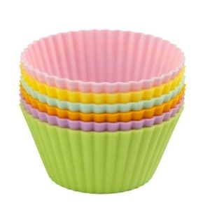 Casabella 3" Standard Muffin Cups Box Set, 6 Assorted Pastels